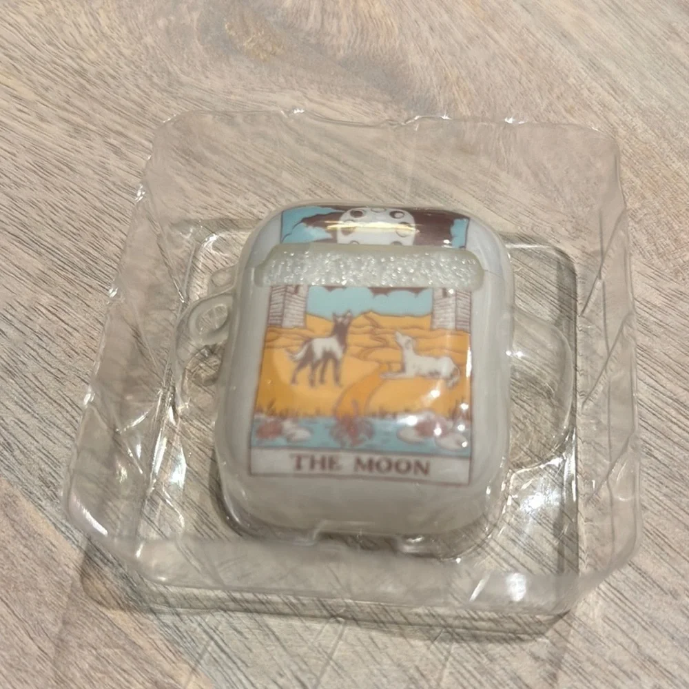 Urban Outfitters NWT Silicone AirPods Case - The Moon Design